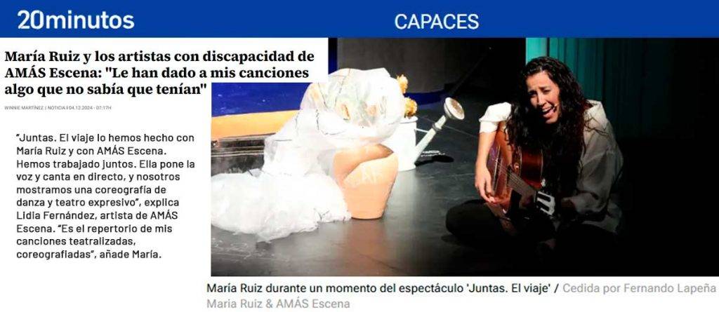 Montaje de la entrevista en el diario digital