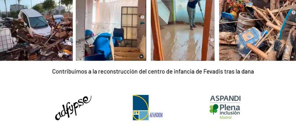 Aportación solidaria tras la dana de las familias de AMÁS