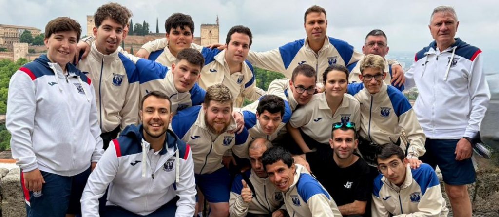 Jugadores del C.D Leganés, del que formamos parte como Fundación.